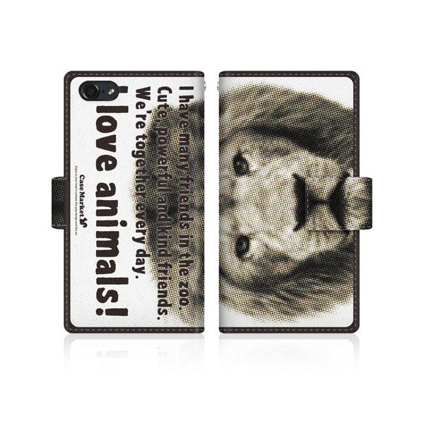 iPod touch ��6���� (iPod-touch6) �I���W�i���f�U�C�� �y CaseMarket Zoo I love Animals ! - ���C�I��  �z