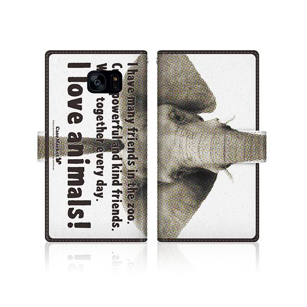 Galaxy S7 edge (SCV33) IWifUC y CaseMarket Zoo I love Animals ! - AtJ]E  z