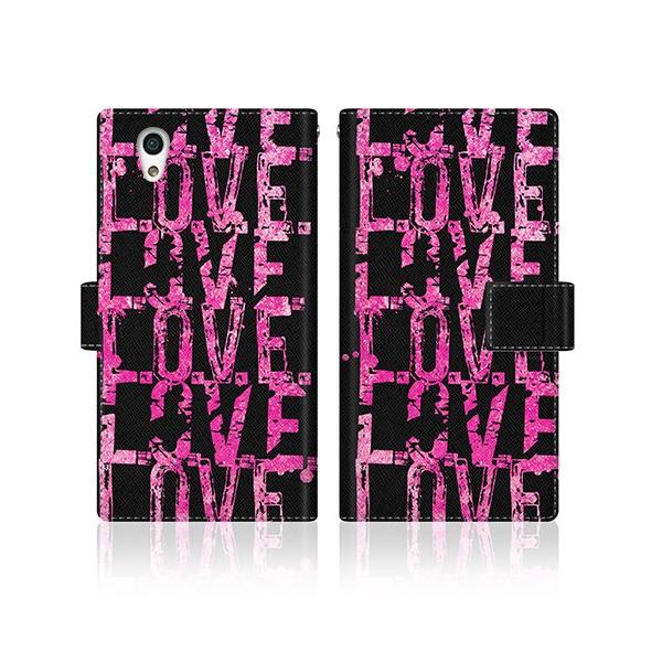 AQUOS EVER (SHV37) �I���W�i���f�U�C�� �y LOVE. LOVE. LOVE. The Pink �X���� �_�C�A���[  �z