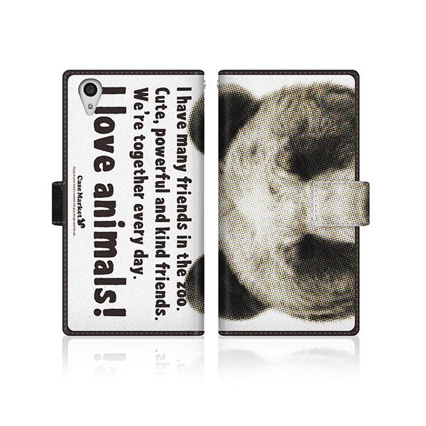 Xperia Z5 (SO-01H) IWifUC y CaseMarket Zoo I love Animals ! - G]qO}  z