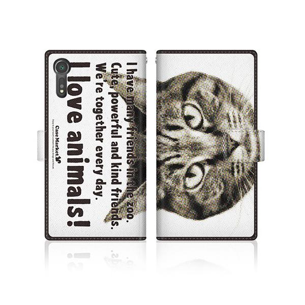 Xperia XZs (SOV35) �I���W�i���f�U�C�� �y CaseMarket Zoo I love Animals ! - �l�R  �z