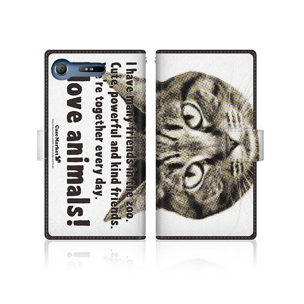 Xperia XZ1 (SOV36) IWifUC y CaseMarket Zoo I love Animals ! - lR  z
