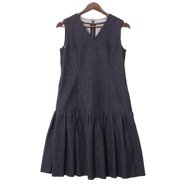 【ほぼ未使用】FOXEY NEWOYRK/デニム/ワンピース/ノースリーブ FOXEY NEWYORK ノースリーブデニムワンピース 39368 : アイム ヤフー