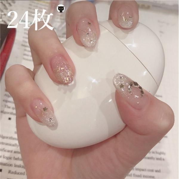 ネイルチップ クリア 透明 キラキラ ネイル チップ ブライダル 結婚式 時短ネイル 貼るネイル ウエディング ギャル つけ爪 ギフト レディース 人気 送料無料 Na012 Imukat 通販 Yahoo ショッピング