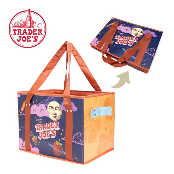 TRADER JOE'S トレーダージョーズ ボックストートバッグ エコバッグ BOXED TOTE