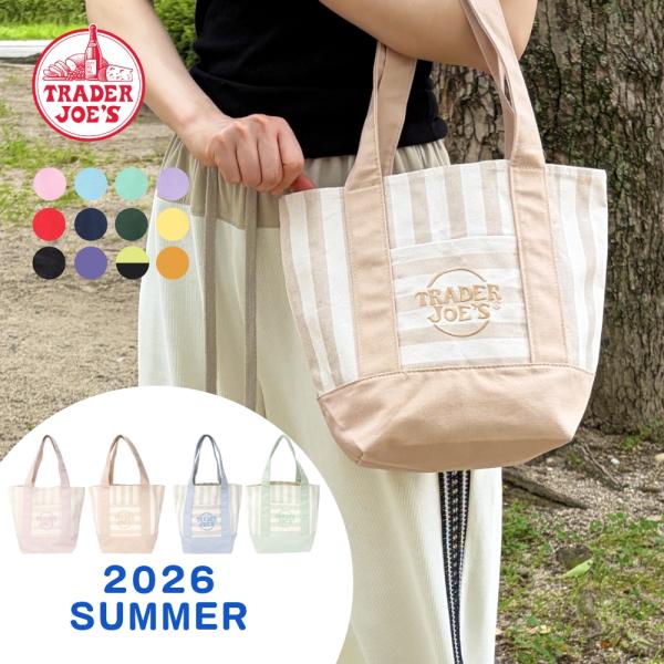 TRADER JOE'S トレーダージョーズ MINI CANVAS TOTE BAG エコバッグ
