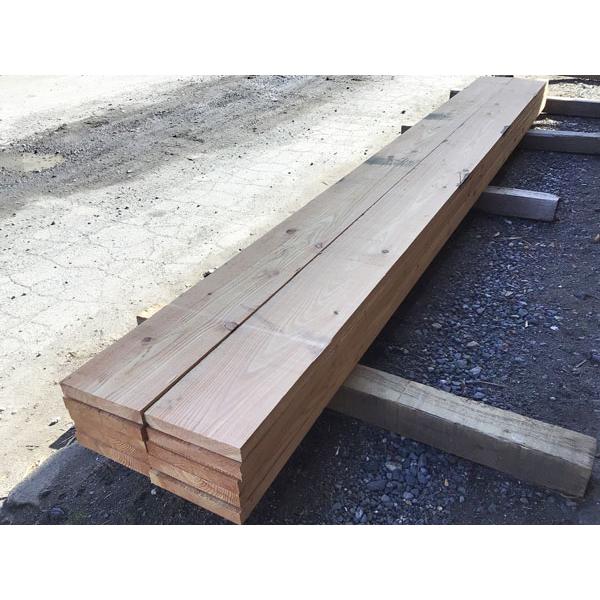 カラ松無垢厚板（足場板） 節あり 4000×36×240ミリ 1枚【全国配送不可