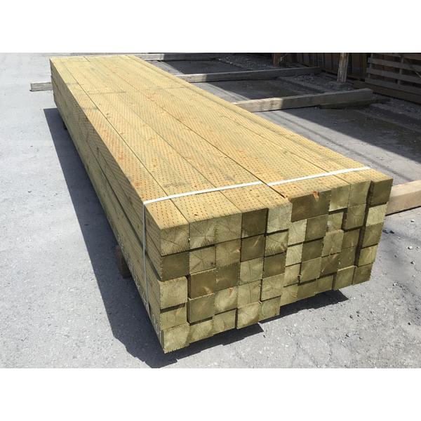 桧角材 防腐処理済 4000×90×90ミリ 節あり 注入材【宅配便出荷 桧角材 防腐処理済 4000×90×90ミリ 節あり 注入材【宅配便出荷