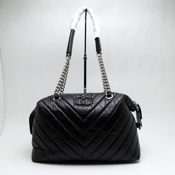 CHANELチェーンショルダーバッグ ブラックレザー 楽天市場】【バッグ】CHANEL シャネル ワイルドステッチ