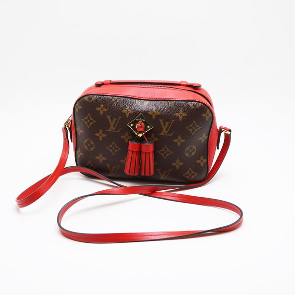 LOUIS VUITTON 中古品 ルイヴィトン モノグラム サントンジュ コクリコ  