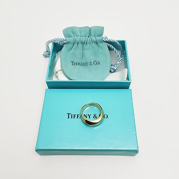 TIFFANY&Co. 中古品 ティファニー ナイフエッジ リング K18YG 18金 