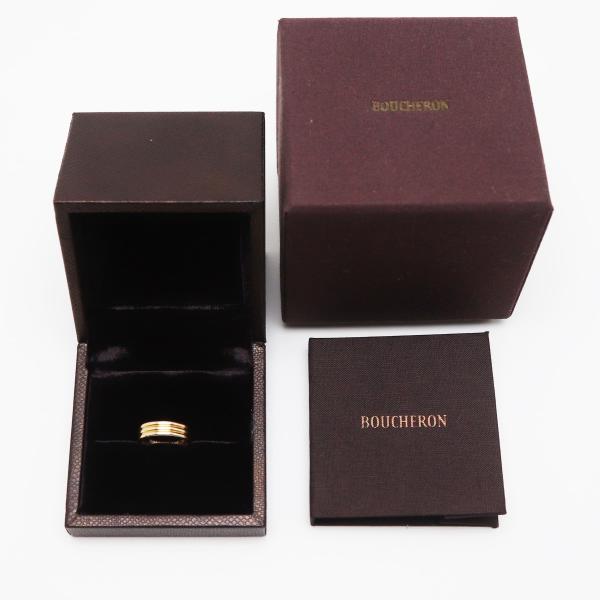 BOUCHERON 中古品 ブシュロン ゴドロン リング 3連 ピンクゴールド K18 