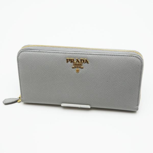 PRADA（プラダ） 中古品 ラウンドファスナー長財布 サフィアーノ
