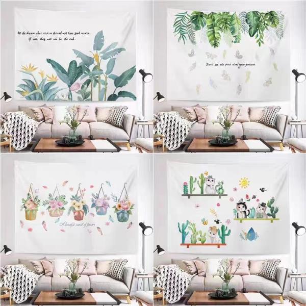 ●飾り付けるだけでお部屋の雰囲気をガラっと変えるボタニカルデザインのタペストリー【素材】ポリエステル●デザインを変えるだけで雰囲気の違うお部屋に。不要不急の外出自粛・ステイホーム生活の気分転換にいかがでしょうか。●撮影背景布やテレワークの背...