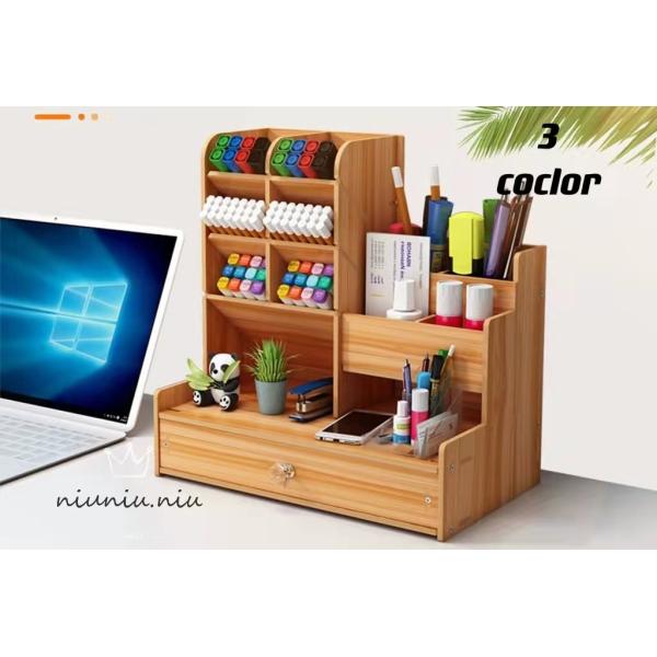 々な仕切りとなっており、CD、メモ帳、辞書などが別々に整理することができ、必要な時に必要な物をサッと用意できると、それだけ時間を節約できます。効率的に仕事が進めます。 収納力が良い卓上収納ケースです。大きいな物品から小物まできれいにおしゃれ...