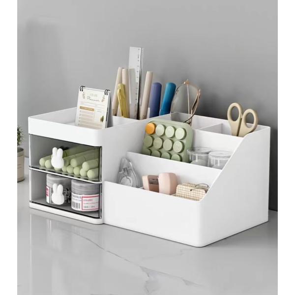 ◎多場所活用デスク上置棚：オフィス、書斎、寝室、子供部屋、ンバスルーム、寝室、教室多機能机上デスク上置棚◎どこにでも置きやすいコンパクトなサイズで、使う場所を選びません。◎持ち運びもラクラクなので、気分にあわせて、お気に入りの場所で仕事をす...