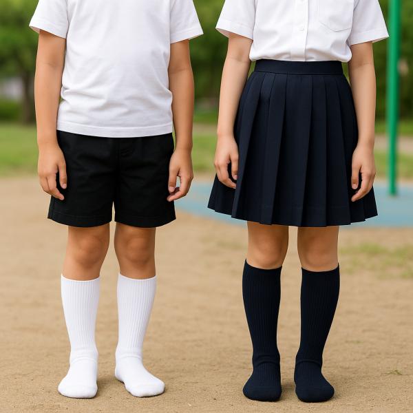 靴下 子供 日本製 ３足セット エコの為パッケージ無し 入園 入学 応援セール リブWサポート スクールソックス ハイソックス 抗菌防臭 加工 つま先かかと補強