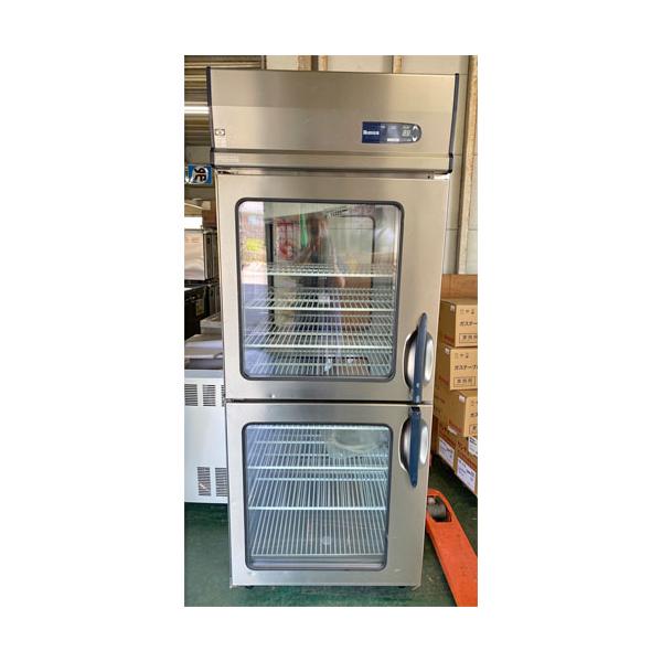 縦型冷蔵庫 ガラス戸バススルー 大和冷機 211LCD-EC-CK 業務用 中古