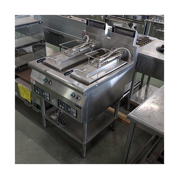 業界最長1年保証】餃子焼器 2連 マルゼン MAZ-44 都市ガス 業務用 中古