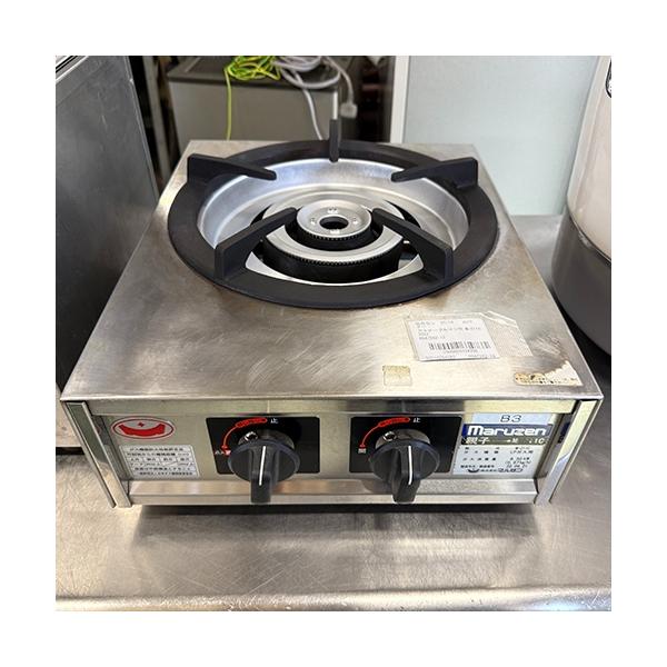 ガステーブルコンロ マルゼン M-211C プロパンガス 業務用 中古/送料