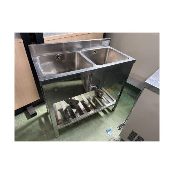 二槽シンク BGあり 業務用 中古/送料別途見積