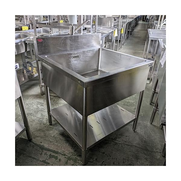 商品名：一槽シンク 寸法：W750×D750×H800 メーカー：マルゼン 型式：BS1-077 付属品：写真の通り 説明書：写真の通り 保証期間：なし ランク：B 特記事項：-  販売店：テンポス川口厨房機器専門館（埼玉県川口市）からの配...