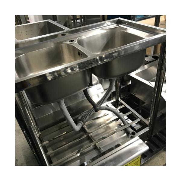 商品名：二槽シンク 寸法：W800×D450×H800 保証期間：なし ランク：B 特記事項：-  販売店：テンポスなんば店（大阪府大阪市）からの配送です。