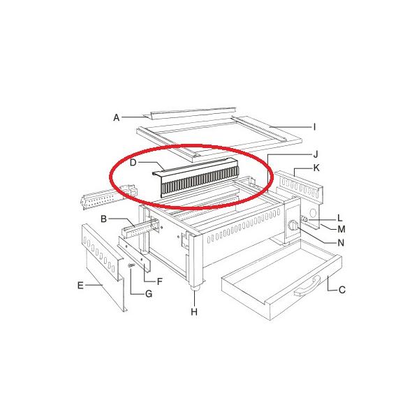 EBM 遠赤串焼器 940型用 レッドフィン EBM 940型 /業務用/新品/小物送料対象商品