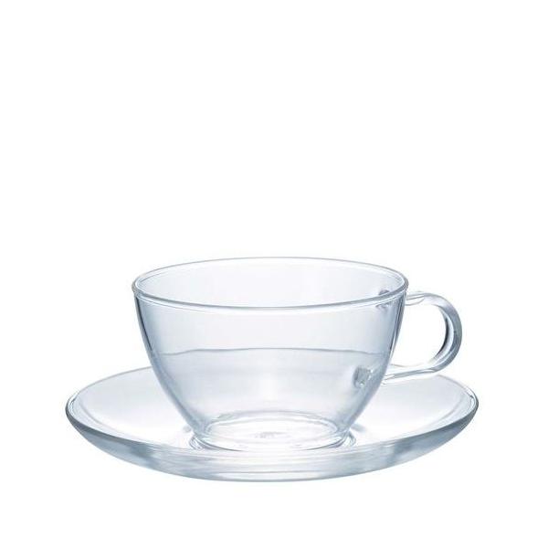 他サイト： ハリオ 耐熱ティーカップ＆ソーサー TCSN−1T/業務用/新品/小物送料対象商品の商品画像
