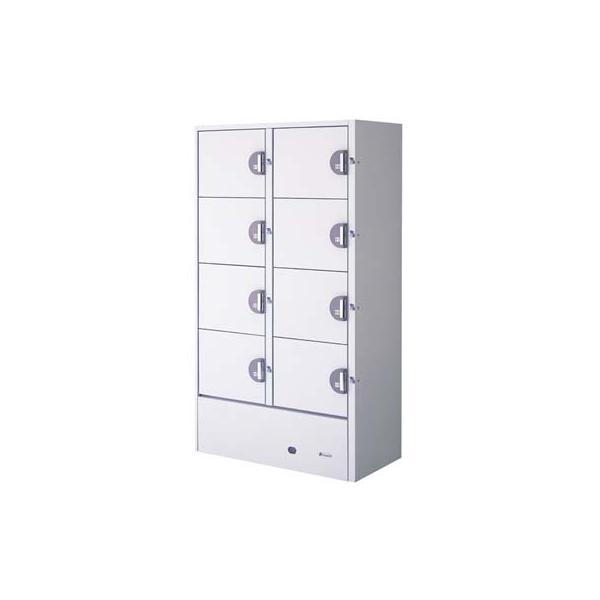 フクシマ冷蔵ロッカー8室HPM-8RR9-G100円鍵付き業務用