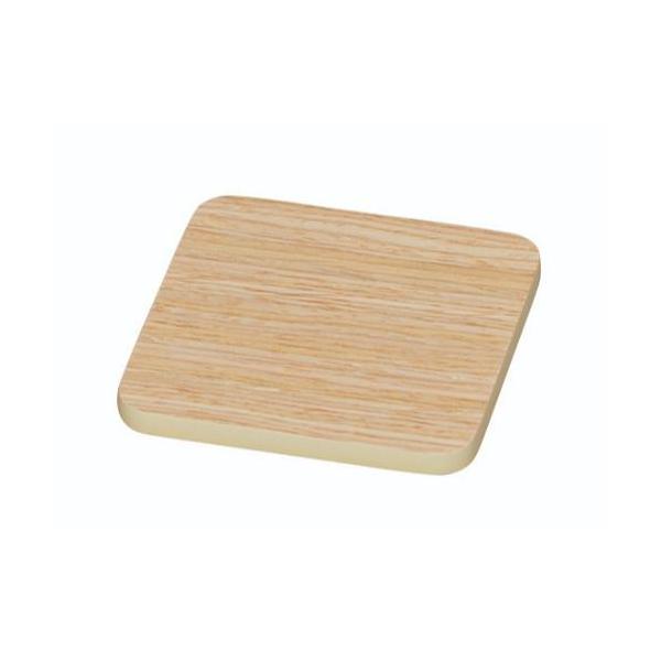 6-058-02/正角 コースター オーク 約幅9×高さ9×厚さ0.6cm/業務用/新品/小物送料対象商品