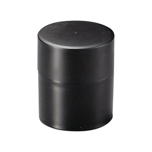 切立茶筒(小)(中蓋付) つや消し黒(内黒) A φ7.3×H8.6(cm)/業務用/新品/小物送料対象商品