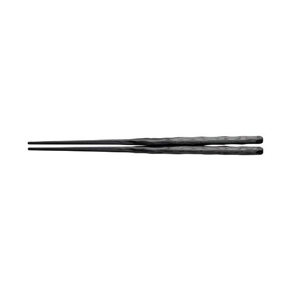 23cm乱彫箸 ブラック PBT 23×0.8×0.8(cm)/業務用/新品/小物送料対象商品