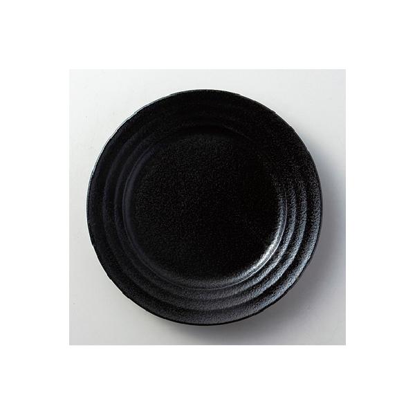丸皿 黒 9.5"ミート/直径24.6×3.1cm/業務用/新品