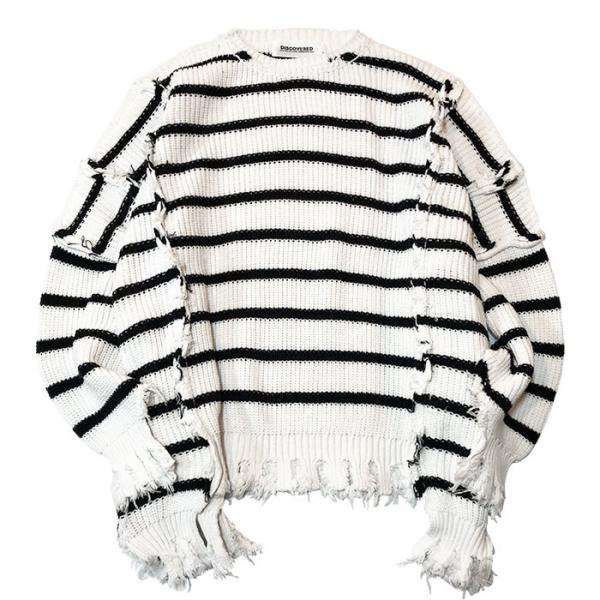 トップス DISCOVERED/(U)DOCKING WIDE BORDER KNIT DISCOVERED/(U)DOCKING WIDE BORDER KNIT トップス DISCOVERED/(U