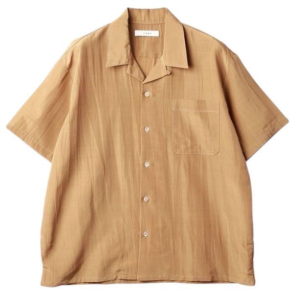 JieDa 【SALE セール】 ジエダ RAYON WOOL OPEN COLLAR SHIRT SS