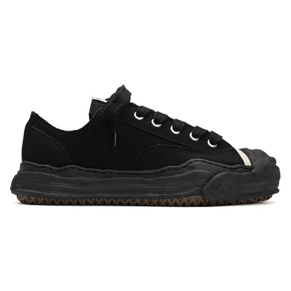 ミハラヤスヒロ Maison MIHARA YASUHIRO HANK original sole toe cap sneaker LOW canvas black x black MIHARAYASUHIRO-A05FW702