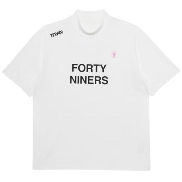 TFW49 TFW49 HALF MOCKNECK TEE white TFW49-T102620001