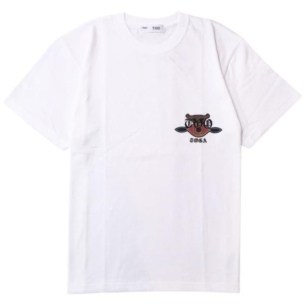 TOGA TOO 【SALE セール】UNISEX トーガ TOGA Print jersey SS white