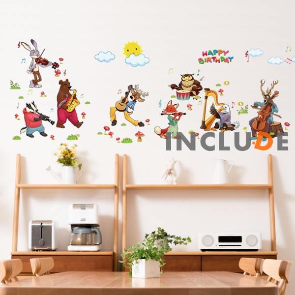 ウォールステッカー アニマル 誕生日 演奏隊 音楽隊 バースデー パーティー バックドロップ スクリプトバナー 音楽室 Atm Includeysp 通販 Yahoo ショッピング