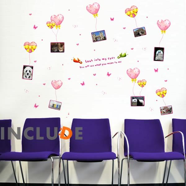 ウォールステッカー 写真を飾る ハート 写真飾り 写真を飾ろう 壁に写真 写真入れ バルーン 花キューピット Atm Includeysp 通販 Yahoo ショッピング