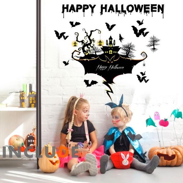 ウォールステッカー ハロウィン ハロウィーン イベント 秋の収穫 １０月３１日 ジャック ランタン トリック オア トリート 城 デ Usj ホラー ナイト Atm Includeysp 通販 Yahoo ショッピング