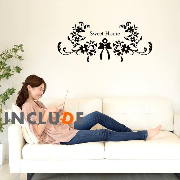 ウォールステッカー 転写ステッカー フチ無し フチがない 本格的 反射しない リボン 3d Beautiful Flower 壁のステッカー 部屋の雰囲気 Atm Includeysp 通販 Yahoo ショッピング