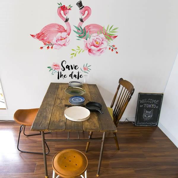 ウォールステッカー フラミンゴ 花 ピンク エレガント 赤い花 大きい花 薔薇 ローズ レディース ジェントルマン デート 胸キュン 可愛い Atm Includeysp 通販 Yahoo ショッピング