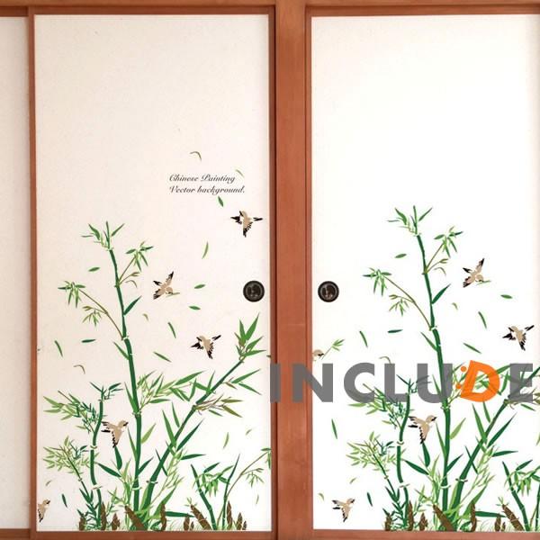 ウォールステッカー 竹 竹林 すずめ 竹取物語 七夕 ７月７日 笹の葉 バンブー かぐや姫 京都 古風 寺 茶席 四川 縁起物 嵐山 垂直 一本木 パンダ Atm180509 Includeysp 通販 Yahoo ショッピング