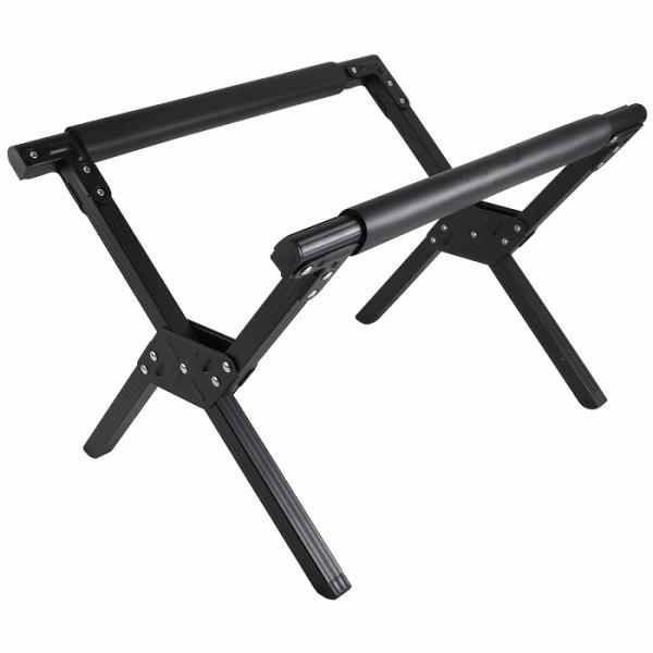 軽量 折りたたみ式 クーラーボックススタンド ケース付 黒 アルミ