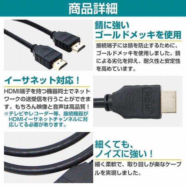 HDMI�P�[�u�� 7m/7M �����b�L �n�C�X�s�[�h 1.4�K�i �e���r �p�\�R�� ���j�^�[ 4K/3D�f��/�t��HD/�t���n�C�r�W����/�S�Ή� ���i�摜2