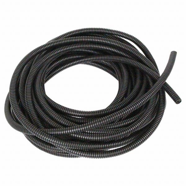 『内径 10mm 約10m 』コルゲートチューブ ブラック ブラック コード ケーブル 配線 隠し カバー 保護 黒 内径：10φ ドラレコ
