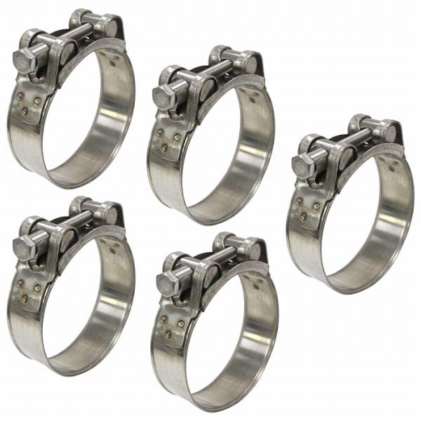 5個セット マフラーバンド 64 - 67mm ホース バンド ステンレス