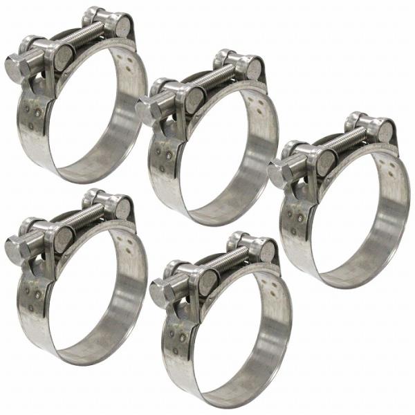 5個セット マフラーバンド 68 - 73mm ホース バンド ステンレス